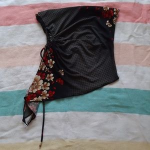 Floral Strapless Top